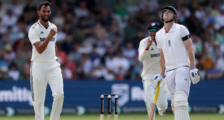 హ్యారీ బ్రూక్ సెంచరీ మిస్, ప్రసిద్ధ్‌కు మూడో వికెట్.. లీడ్స్ టెస్టులో ఇంగ్లండ్ 403/7

