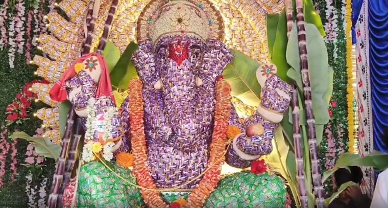 చాక్లెట్ల వినాయకుడు.. ఎక్కడంటే?

