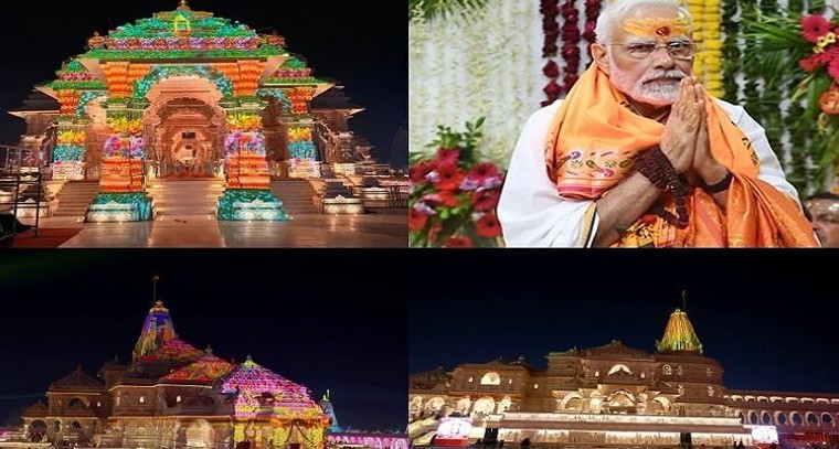 రామాలయ శిఖరంపై భాగవా ధ్వజం ఆవిష్కరణ.. మోదీ సారథ్యంలో మరో చారిత్రిక క్షణం!

