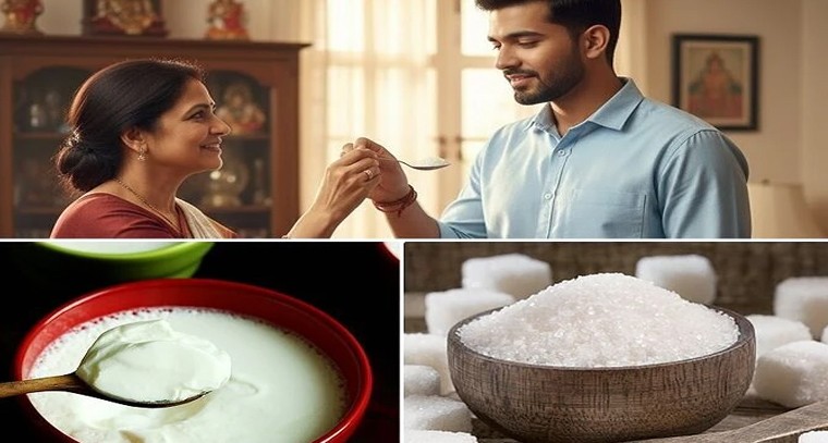 పెరుగు-చక్కెర మాయ.. శుభకార్యానికి ముందు ఎందుకు తినిపిస్తారో తెలుసా?

