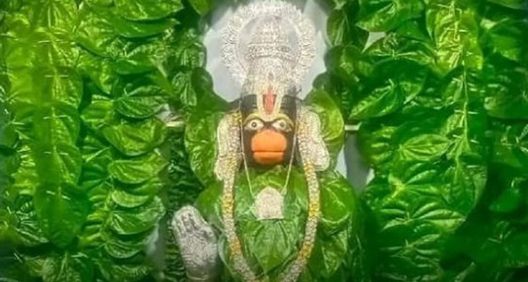 ప్రత్యేక అలంకరణలో పిడుగురాళ్ల అభయ ఆంజనేయ స్వామి