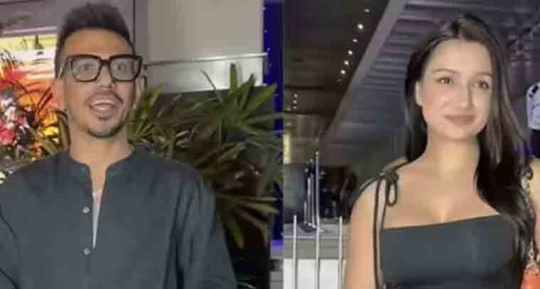 స్పోర్ట్స్ యాంకర్ షెఫాలీ బగ్గాతో కెమెరాకి చిక్కిన చాహల్ 
