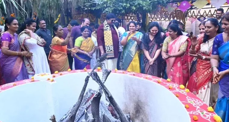 ఎమ్మెల్యే ఇంట్లో భోగి వేడుకలు