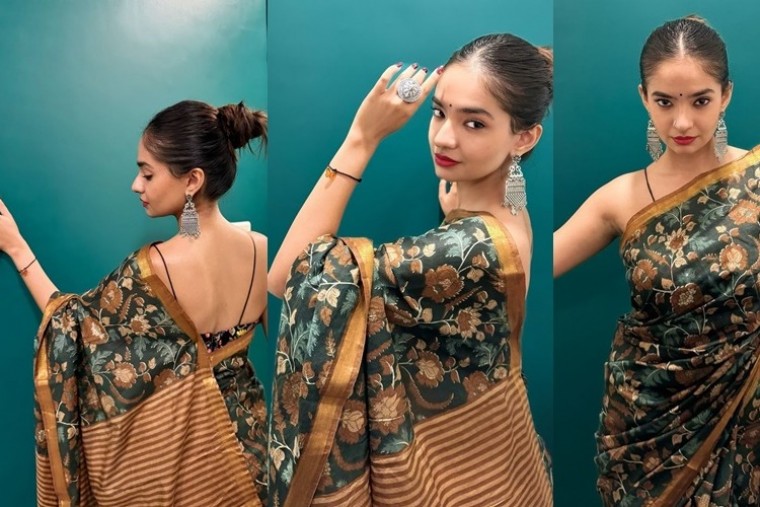 అనుష్క సేన్ తన పూజ్యమైన దుర్గా పూజ రూపాన్ని పంచుకుంది