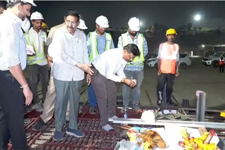 అమరావతిలో హైకోర్టు నూతన భవన నిర్మాణ పనులకు శ్రీకారం