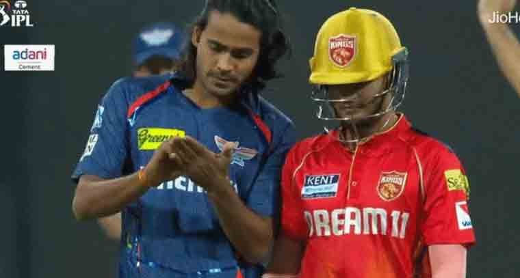 అనుచితంగా ప్రవర్తించినందుకు దిగ్వేశ్ సింగ్ కి ఫైన్ 
