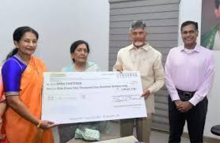 డాక్టర్ శాంతారావు నార్నే, 'అన్న క్యాంటీన్'కు భారీ విరాళం ప్రకటించారు