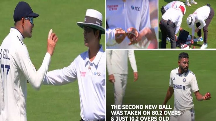 భారత్-ఇంగ్లండ్ మధ్య మూడవ టెస్ట్ మ్యాచ్‌లో బంతి వివాదం కలకలం రేపింది
