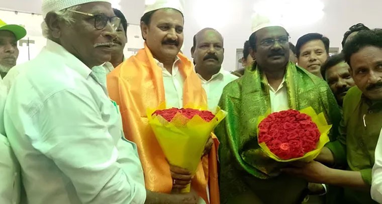 నిజాంపట్నంలో మసీదు ప్రారంభోత్సవంలో పాల్గొన్న మాజీ ఎంపీ