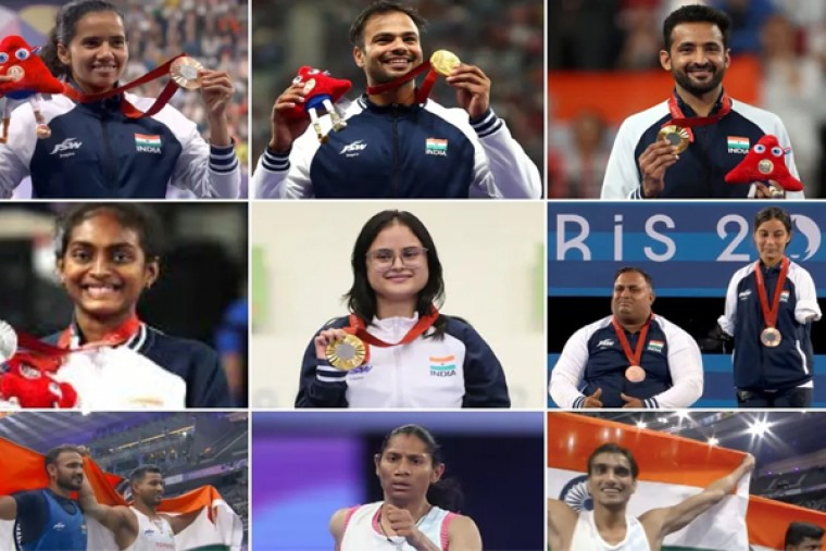 పారాలింపిక్స్‌  పతకాలతో ఘనంగా ముగించిన భారత్..... 