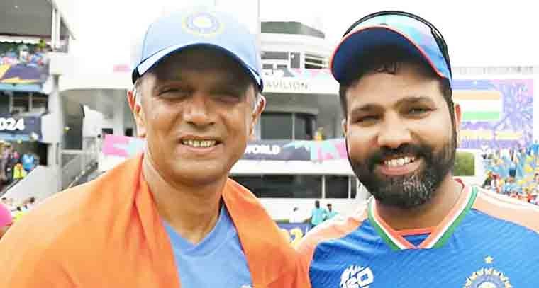 రోహిత్ శర్మ కి శుభాకాంక్షలు తెలిపిన ద్రావిడ్ 
