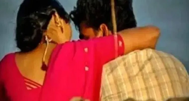 భార్యను రెడ్ హ్యాండెడ్‌గా పట్టుకున్న భర్త