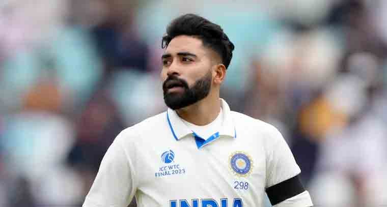 అంపైర్ నిర్ణయంపై అసహనం వ్యక్తం చేసిన సిరాజ్ 
