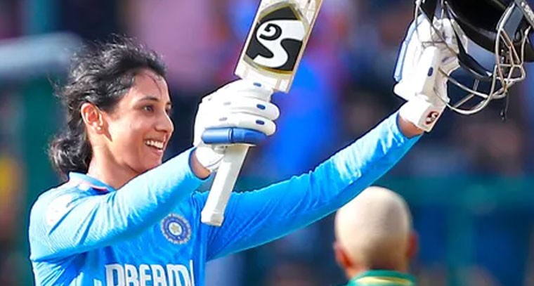 వన్డే ర్యాంకింగ్స్‌లో మొదటి స్థానానికి స్మృతి మంధాన