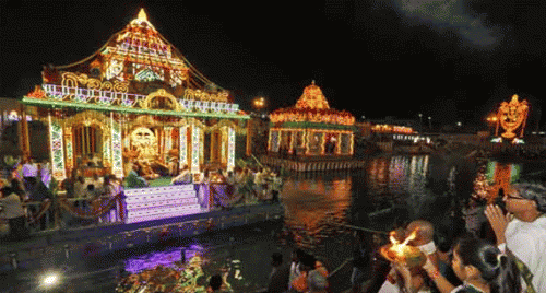 వైభవంగా శ్రీ మలయప్పస్వామివారి తెప్పోత్సవం