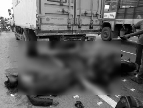 రోడ్డు ప్రమాదంలో తండ్రి, కుమార్తె మృతి