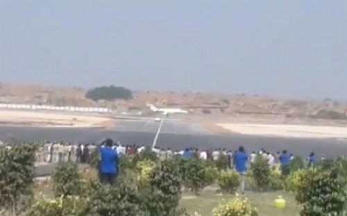 కర్నూలు విమానాశ్రయంలో ట్రయల్ రన్