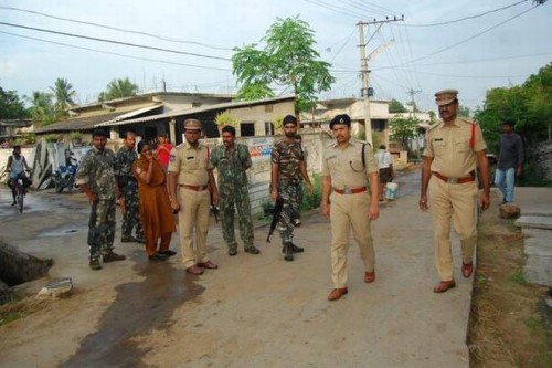 నరసరావుపేటలో భారీ బందోబస్తు