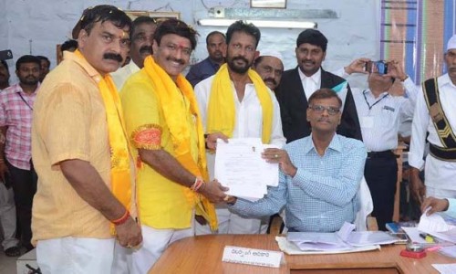 హిందూపురం టీడీపీ అభ్యర్థిగా బాలకృష్ణ నామినేషన్