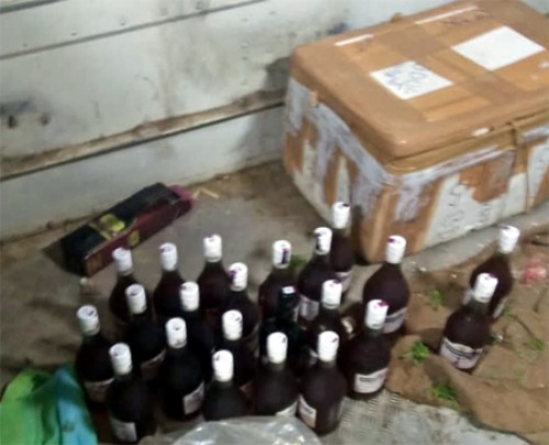 ఆర్టీసీ కార్గో బస్సులో మద్యం రవాణా