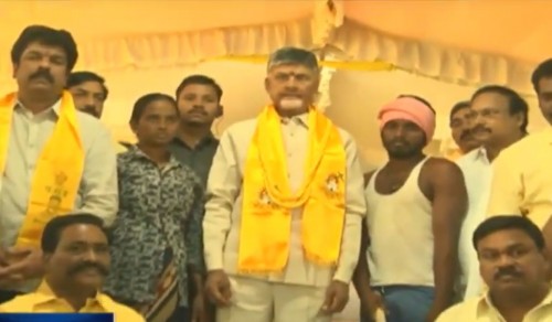 ఇసుక కొరతపై చంద్రబాబు దీక్ష