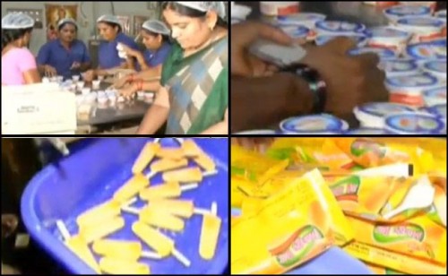 ఐస్‌క్రీం ఫ్యాక్టరీలపై దాడులు