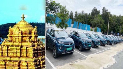 తిరుమల కొండపై ఎలక్ట్రిక్ కార్లు..