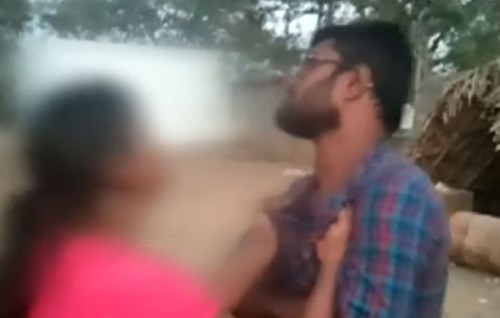 ప్రియుడి చెంప చెల్లుమనిపించింది