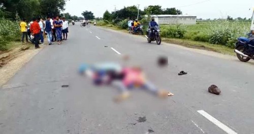 రోడ్డు ప్రమాదంలో తండ్రీకుమార్తె దుర్మరణం