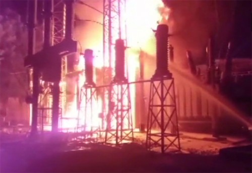 ఇండోర్ పవర్ ప్లాంట్‌లో భారీ అగ్నిప్రమాదం