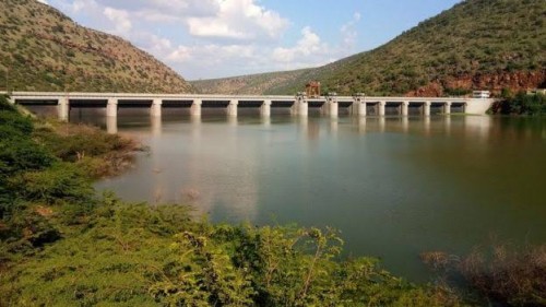  గండికోట జలాశయానికి భారీగా  వరద నీరు