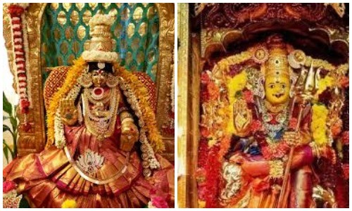 ఇంద్రకీలాద్రి పై వరలక్ష్మీ దేవి అలంకారంలో దర్శనమిస్తున్న  దుర్గమ్మ