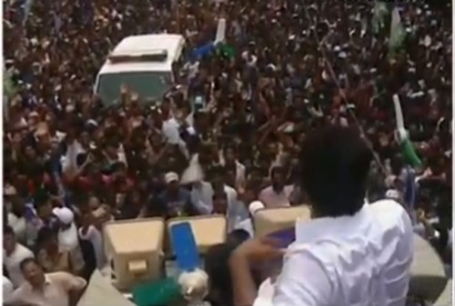 కోరుకొండలో జగన్‌ ఎన్నికల ప్రచారం