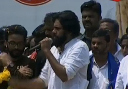 ఆచంటలో పవన్‌ ఎన్నికల ప్రచారం