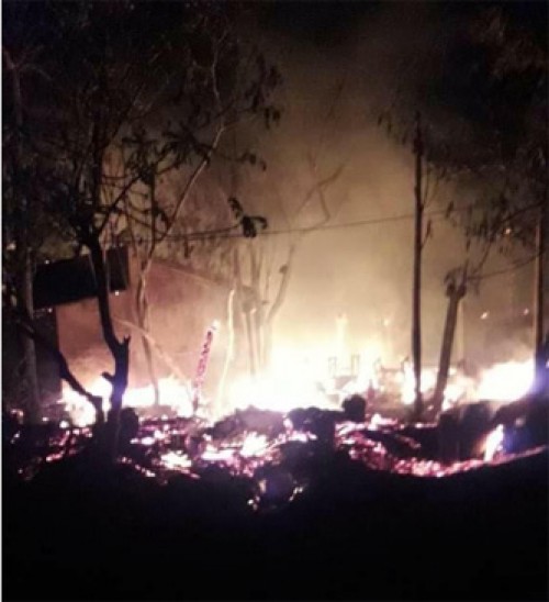 కమ్మనమోలులో అగ్ని ప్రమాదం