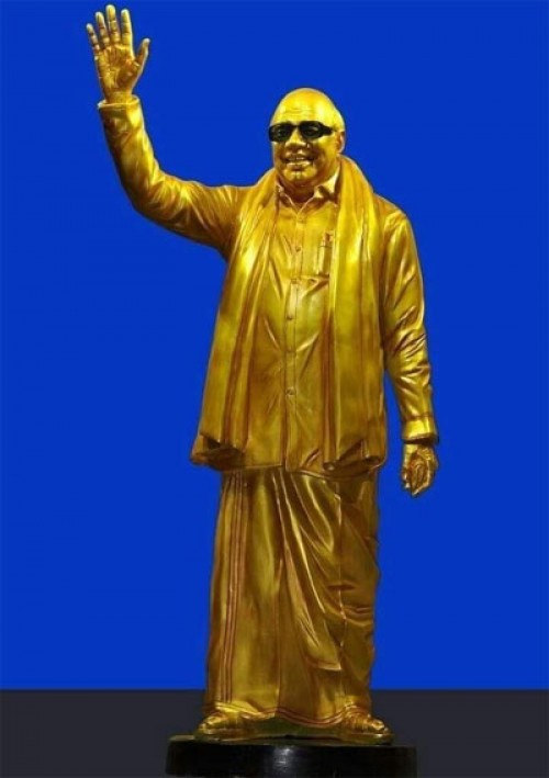 కరుణానిధి, అన్నాదురై విగ్రహాల ఆవిష్కరణ