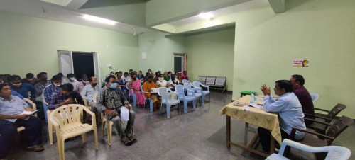 కాపవరం గ్రామంలో 100%  కోవిడ్ వ్యాక్సిన్ లక్ష్యం 