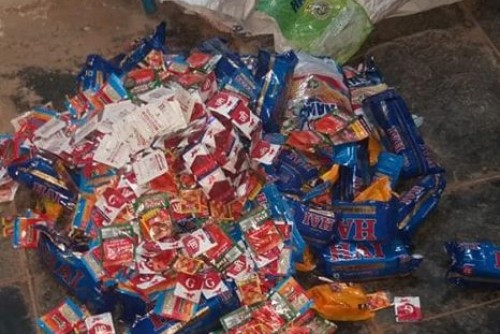 కోవూరులో గుట్కాల పట్టివేత..