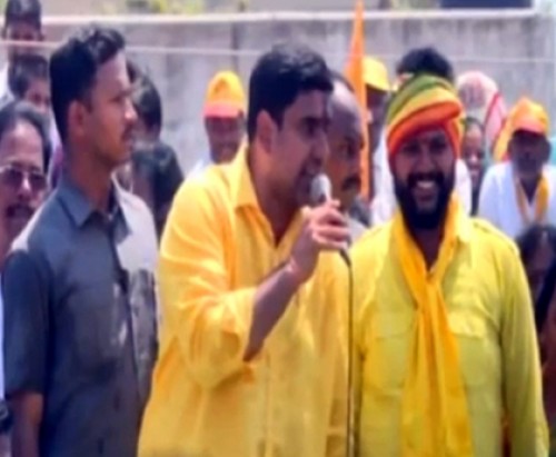 మంగళగిరిలో మంత్రి లోకేశ్‌ ఎన్నికల ప్రచారం