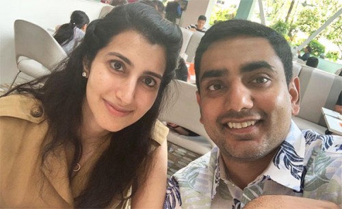 పెళ్లిరోజు... భార్యపై ప్రేమ కురిపించిన లోకేష్