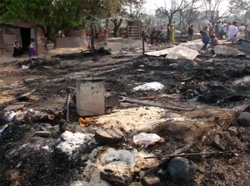 మరాఠా మొహల్లాలో అగ్నిప్రమాదం