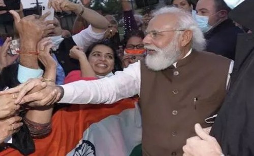 అమెరికాలో ప్రధాని మోదీకి ప్రవాసీయుల ఘనస్వాగతం..