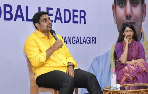 పార్లమెంట్ లో టీవీలు ఆపేసి రాష్ట్రాన్ని విభజించారు : నారా లోకేష్ 