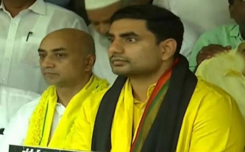 గుంటూరులో నారా లోకేష్ ఇసుక దీక్ష