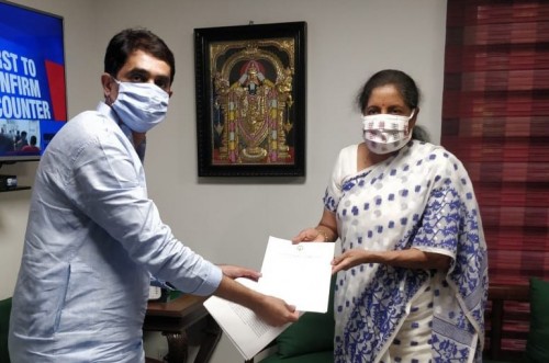  ఆర్థిక శాఖ మంత్రి నిర్మల సీతారామన్  మంత్రి బుగ్గన రాజేంద్రనాథ్ భేటీ