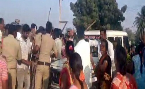 మహిళలపై స్వయంగా మంత్రి సోదరుడి దాడి