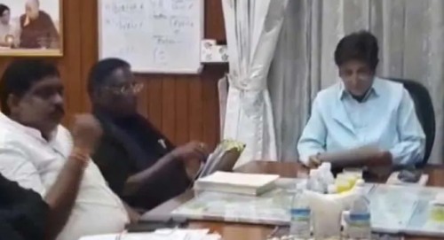 దీక్ష విరమించిన పుదుచ్చేరి సిఎం 