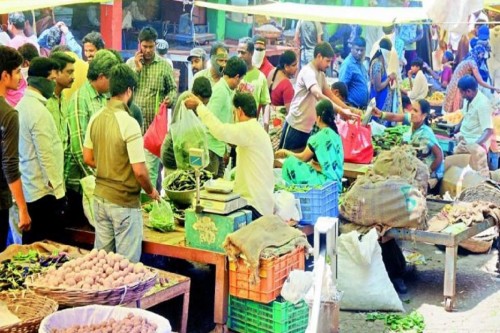 మంగళగిరి రైతు బజార్ లో కూరగాయల ధరలు 