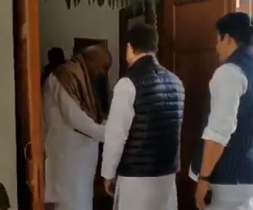 మాజీ ప్రధాని దేవెగౌడతో రాహుల్‌ భేటీ