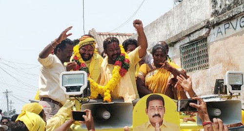 ఇచ్ఛాపురంలో ఎంపీ రామ్మోహన్ నాయుడు ప్రచారం